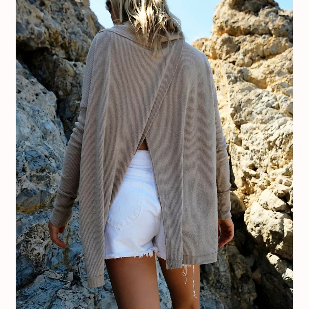 Free People The Rosa Ribbed Long-Sleeve - Picture 2 of 10